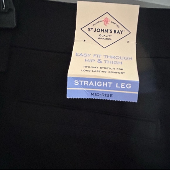 St. John’s Bay Black Pants Women’s Size 6 🆕 - Picture 3 of 7